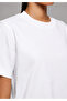 Women's Basic Crew Neck Short Sleeve Cotton Oversize T-Shirt - 4