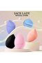Makeup Sponge Foundation Powder Puff Facial Makeup Sponge -Orange - 4