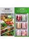 Volwco 3 Pcs 4.7L Large Plastic Refrigerator Stackable Food Storage Containers with Lids - 3