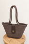 Sardinia Handmade Straw Tote with Lid Beach and Daily Bag Fashion in Summer - 5