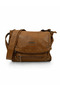 Women's Multi-Pocket Faux Leather Shoulder Bag with Flap Si-07 - 3