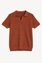 Tile Textured Polo Collar Men's T-Shirt - 5