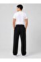 Men's Embroidered Wide-Leg Comfortable Sweatpants with Side Stripes and Pockets - 5