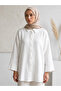 Double Sleeve Muslin Shirt-Ecru - 2