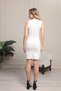 Serenity Women's Contrast Stripe Detailed Sleeveless Slim Fit Mini Dress - 8