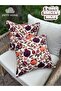 2 Pieces of Kirlent Case 43X43 cm Digital Printing Summer-Themed Garden Balcony Decorative Pillowcase