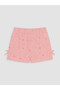 Pink Bow Embroidered Girls' Shorts Set - 8