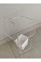 Modern Clear Acrylic Side Table – Elegant & Durable Minimalist Accent Table with Storage Shelf for Living Room, Bedroom & Office - 3