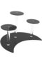 3-Tier Acrylic Cupcake Stand – Elegant Clear Display for Cakes, Desserts, and Party Treats – Sturdy and Stylish (25cm x 15cm), Black, RC029 - 3