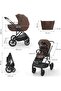 - 2-In-1 Prime 3 Baby Travel Stroller - Brown - 3