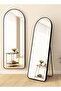 Arched Aluminum Alloy Full Length Standing Dressing Mirror (Silver 59.84" x 16.54") - 4