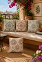 Matching Tie-Dye Patterned 4-Piece Throw Pillow Cover Set - 2