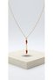 Mineli Chili Pepper Model Gold Paperclip Detailed Women's Necklace - 2