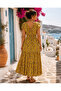 Paisley Patterned Summer Maxi Dress - 3
