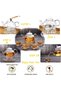 Glass Tea Set - Borosilicate Glass Teapot with Heart Shape Warmer and 4pcs 100ml Cups with Saucers - 3