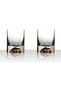 Whiskey Glass Set of 2 - Handmade Crystal Whisky Glasses - Modern Double Old Fashioned Rocks Tumbler
