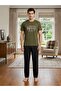 Men's Cotton Short Sleeve Pajama Set