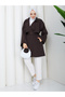 Semi-Lined Torino Fabric Oversize Trench Coat Rc3136 - 5