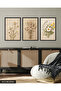 Daisies 3 Piece Wooden Framed Painting Act - 4