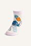 Disney Lilo & Stitch Licensed 3-Piece Cotton Booties Socks for Girls G1457A8Ns - 2