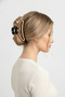 Stylish Black Light Brown Detailed Large Size Hair Clip Claw Clip - 3