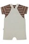 Striped T-Shirt Set of 2 6-18 Months Slopet - Beige - 2