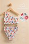 Girls' Beach and Pool Swimsuit Set I Girls' Patterned Swimsuit Set I Girls' Stretchy Fabric Swimsuit Set I 2-12 Years Old Swimsuit Set - 4