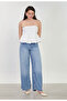 Women's Strapless Balloon Blouse - White - 2
