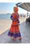 Tested Dress Mixed Ethnic Patterned Viscose - 2