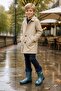 Black Size 38-39 Luxurious and Stylish Waterproof Wool Short Boots