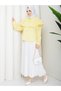 Women's Hijab Ruffled Flounce Detailed Long Sleeve Shirt Blouse - 6