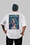 For Dog Lovers 20 White Oversize T-Shirt with Dog Print on the Back 100% Cotton Unisex Dog Lover Premium Design - 2