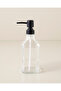 Karin Glass Bathroom Liquid Soap Dispenser 21 cm Transparent