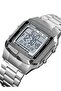 Men's Stainless Steel Analog & Digital Watch 1381 - 35 mm - Silver - 5