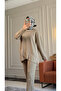 6527 - Stylish Comfortable Vortex Fabric Casual Women's Set with Cross Design Detail - 3