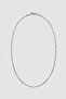 Unisex Minimalist Steel Chain Necklace Silver - 2
