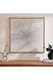 Supernova Framed Canvas Art 100x100cm - Silver