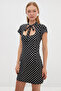 Polka Dot Modal Dress with Tie Detail