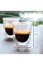 Espresso Collection, 90 ml Set of 6 Double Wall Glasses, Hand-Blown Borosilicate Glass - 8