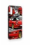 Samsung A70 Compatible Red Supra Patterned Silicone Case - 2