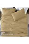 3-Piece Double Bed Sheet Set – 100% Cotton Sateen Stripe Patterned – Bronze - 6
