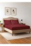 Pure Combed Cotton King Fitted Sheet 180x200 cm Rio Red, 400 Thread Count with 2 pillowcase