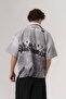 Worker Apaş Collar Short Sleeve Oversize Shirt - 7