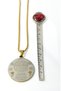 Gold Color Hilye-I Şerif and Nazar Verse Written Prayer Necklace with Twisted Chain in Stainless Steel - 5