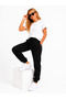 Girl's 3-Thread Ribbed Elastic Waist Comfortable Fit Sweatpants G2027-4 - 3