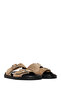 Women's Mink Double Buckle Suede Leather Slippers 26Sfd271710 - 2