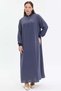 Zipper Detailed Pocket Detailed Comfortable Fit Long Dress Women - 3