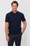 Men's Textured Polo Collar Knitwear T-Shirt - 2