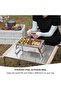 Mini Portable Charcoal BBQ Grill Foldable Stainless Steel Tabletop Barbecue Grill for Camping Picnic Hiking Travel - 2