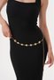 Women's Gold Chain Belt – Metal Waist Belt with Sun Figure – Dress and Tunic Accessory - 2